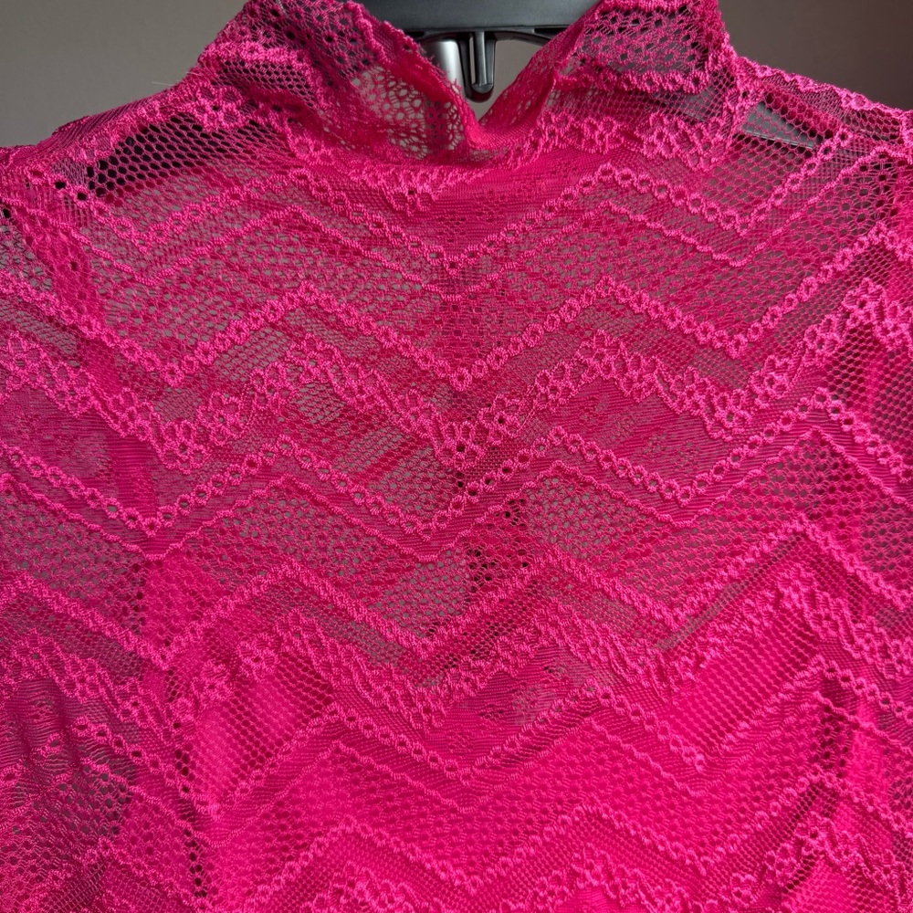 NWT STEVE MADDEN Vivienne Lace Midi Pink Dress Sz XS - Picture 9 of 10